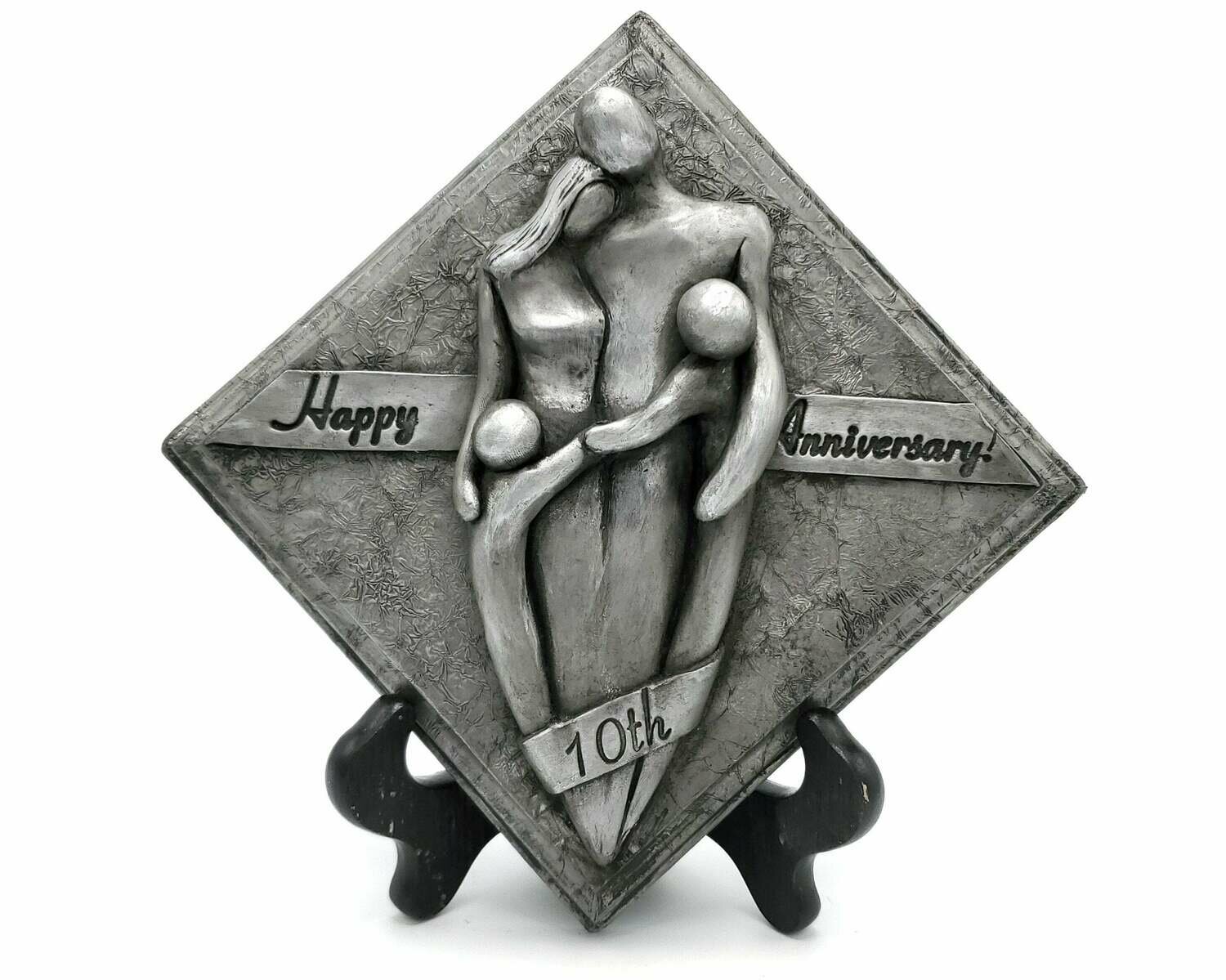 Happy 10th Anniversary Aluminum Plaque