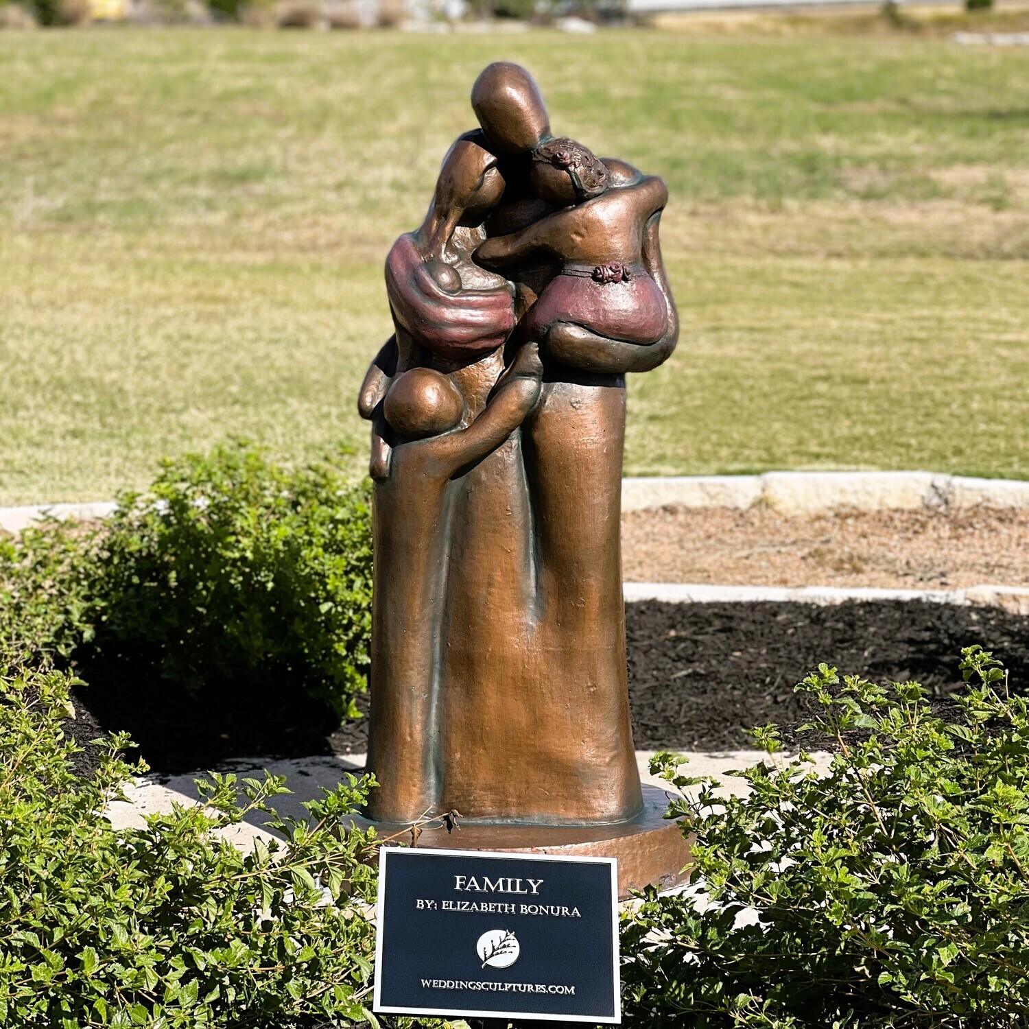Large Outdoor Family Of Five Sculpture