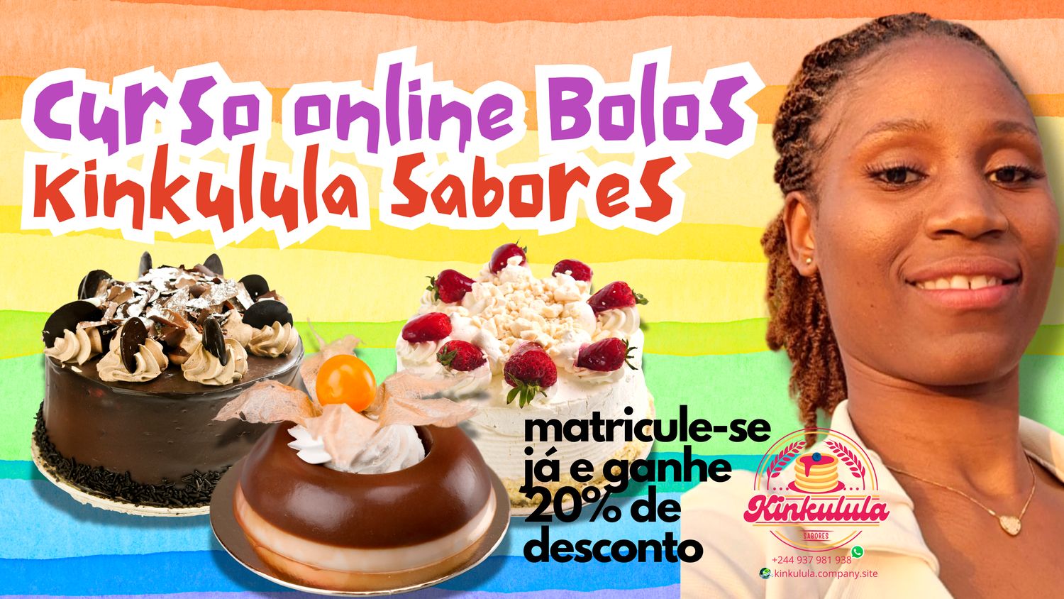 Curso online de BOLOS Kinkulula Sabores