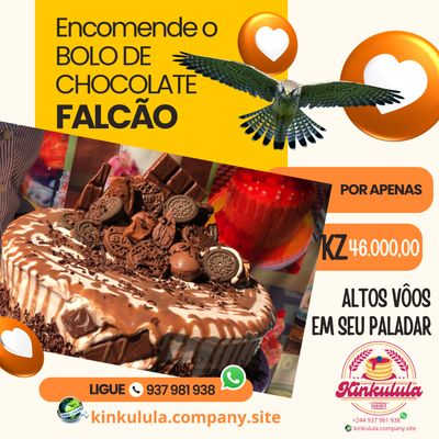 BOLO DE CHOCOLATE FALCÃO by Kinkulula Sabores