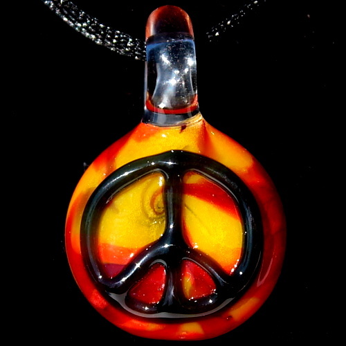 Peace Sign Fire Swirl