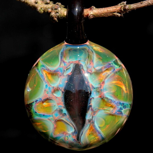 Green Bronze Starburst Dragon Eye