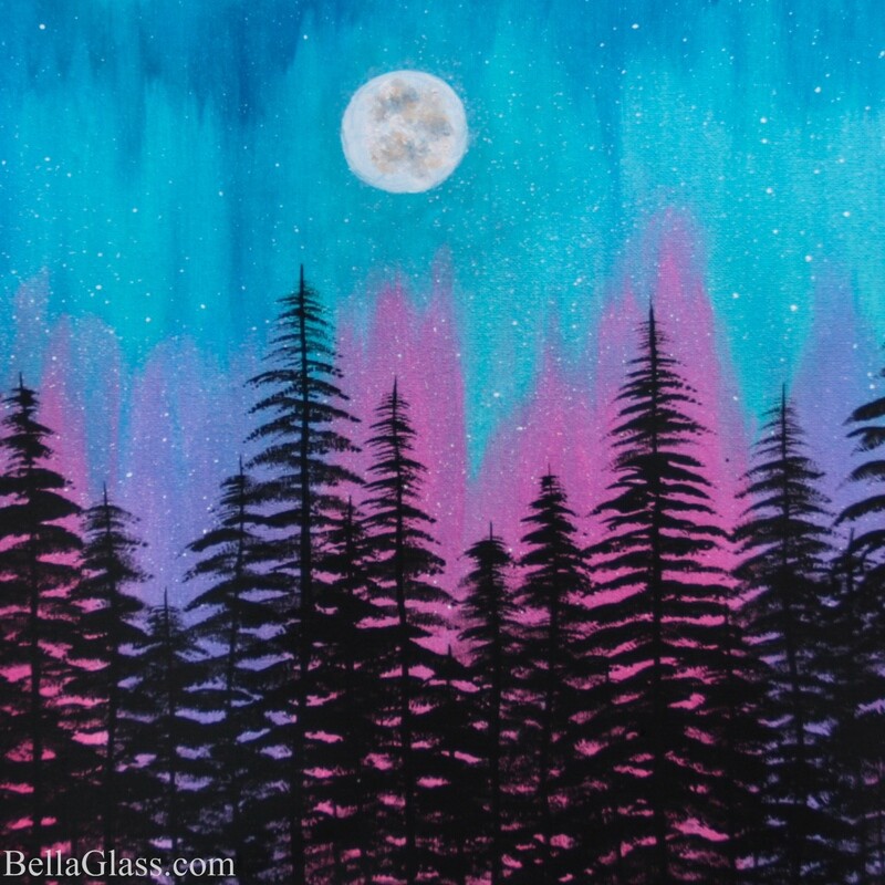 Moonlit Metallic Aurora