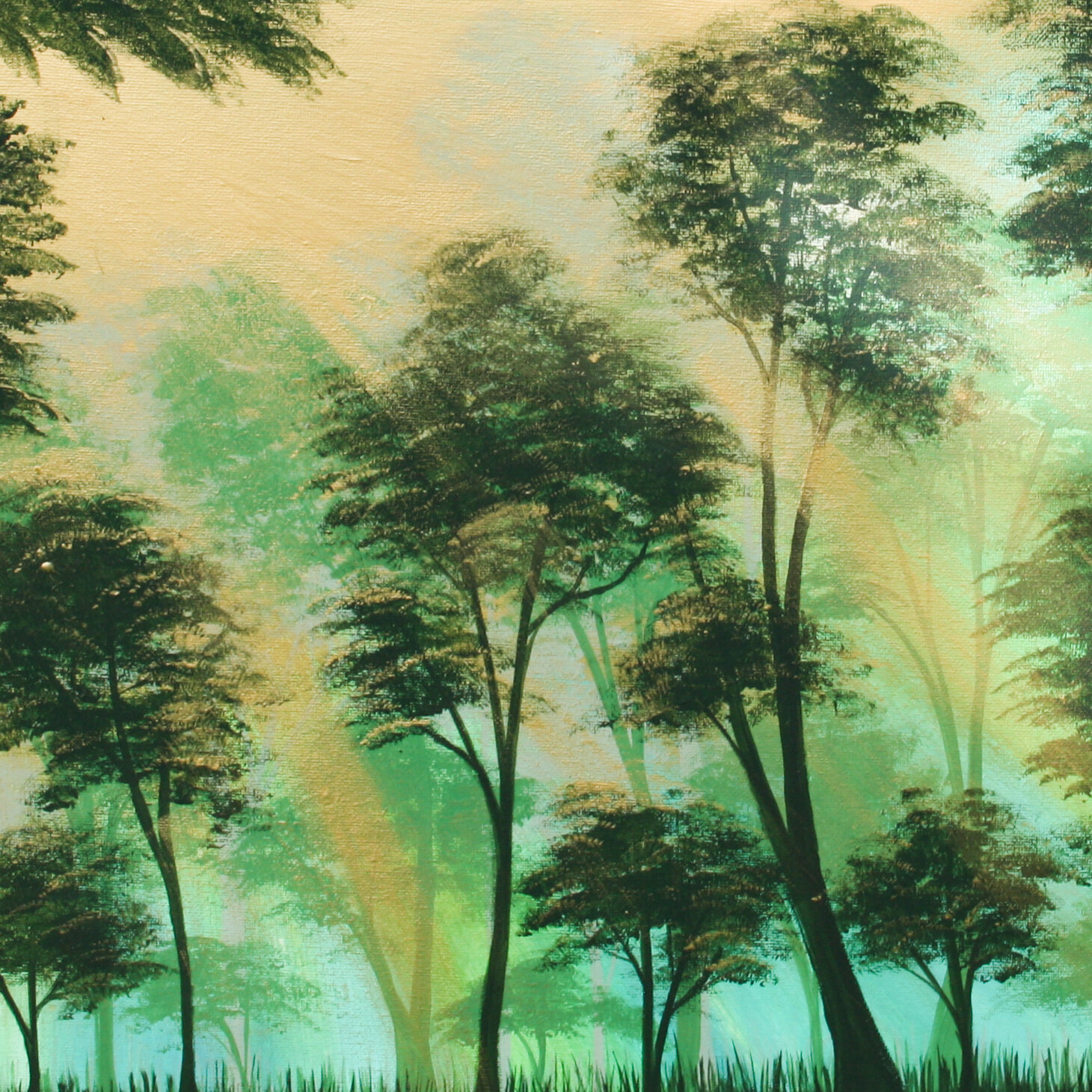 Golden Green Forest