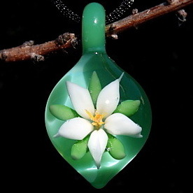 White Lily over Mint