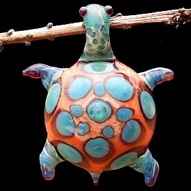 Orange Aqua Turtle