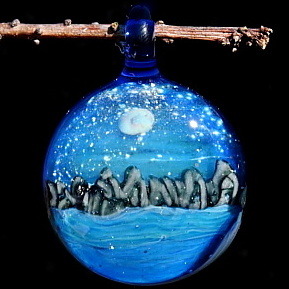 Rocky Moonlit Ocean Scene