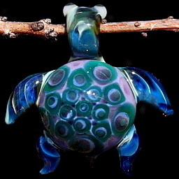 Lavender Teal Sea Turtle