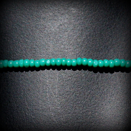 Dark Teal Beaded Necklace