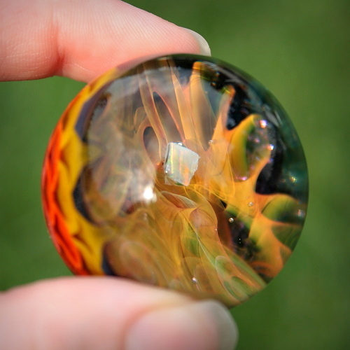 Golden Fire Marble