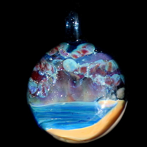 Cloudy Twilight Ocean Scene