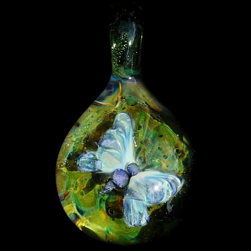 Butterfly Over Exotic Green
