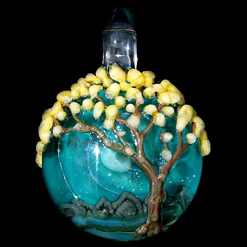 Teal Twilight Tree