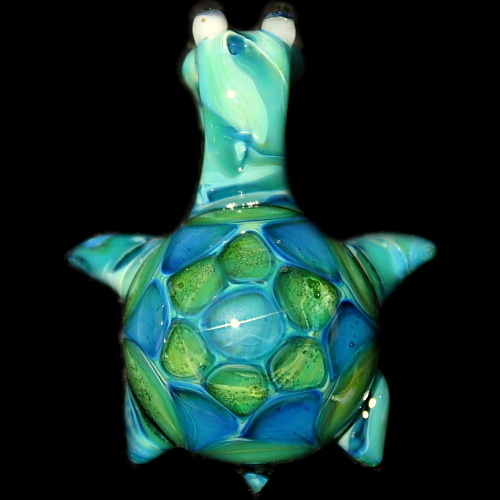 Blue and Green Starburst Turtle