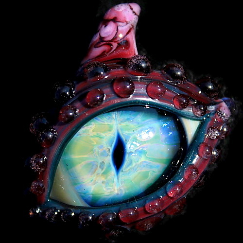 Burgandy Rose Dragon Eye