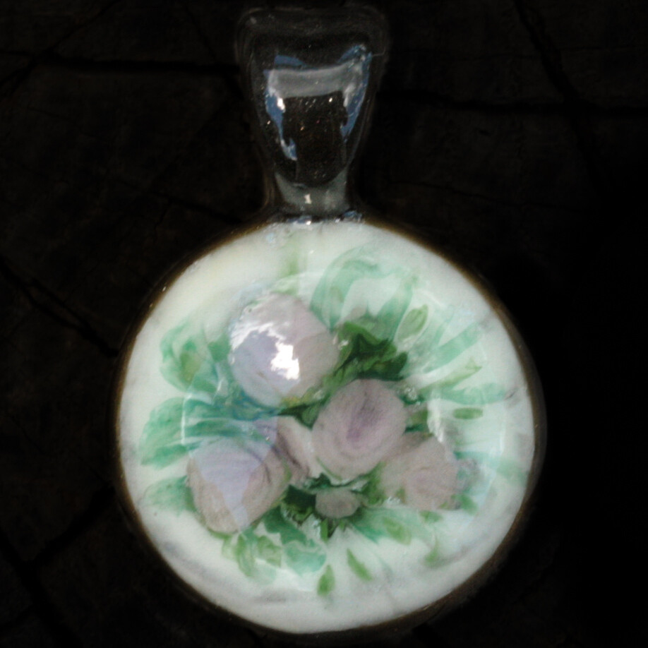 Pink Rose Cameo