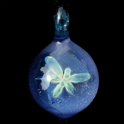 Dragonfly over Tanzanite Sparkle