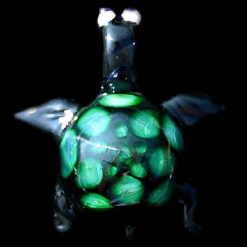 Glowing Green Sea Turtle