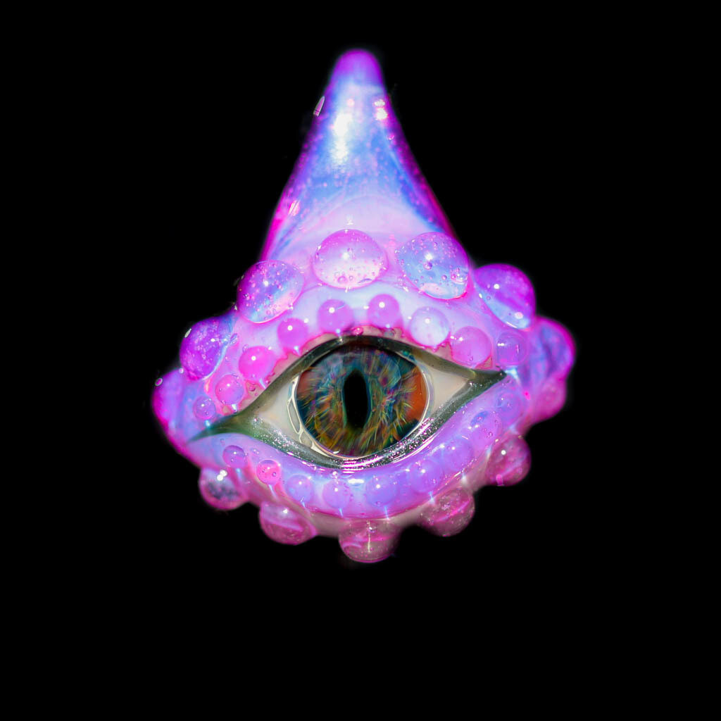 Mini Translucent Pink Dragon Eye