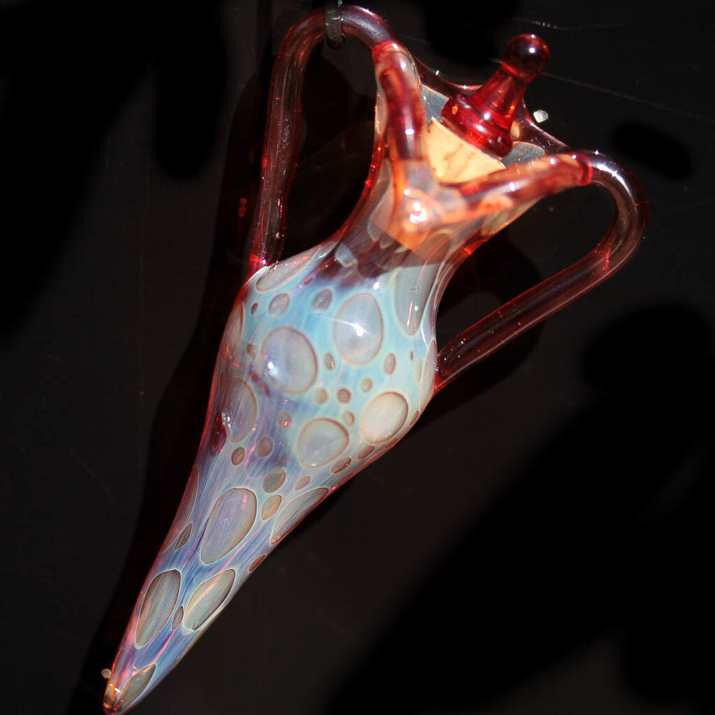 Ruby Silver Bottle Pendant
