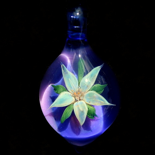 Silver Lily over Tanzanite