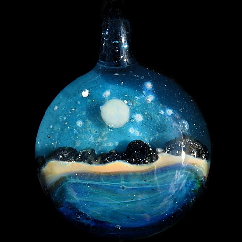 Starry Night Ocean Scene