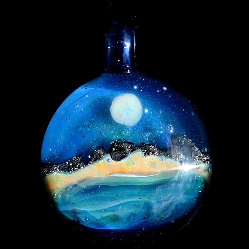Midnight Ocean Scene