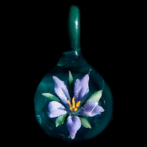 Purple Lily over Teal