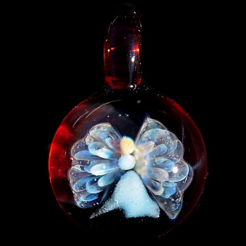 3D Angel over Garnet