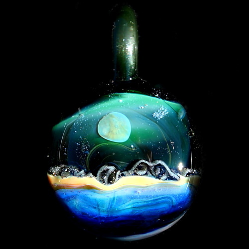 Ocean Borealis Scene