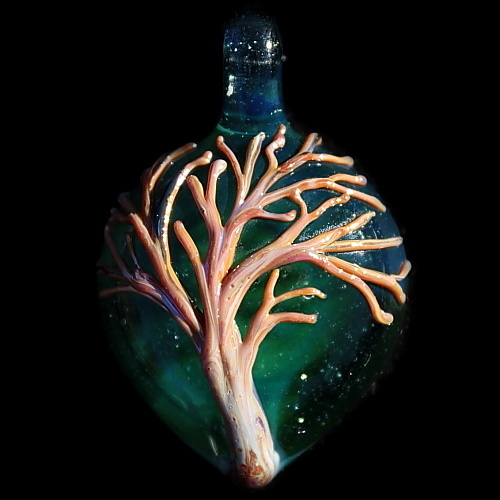 Teal Sparkle Surface Tree