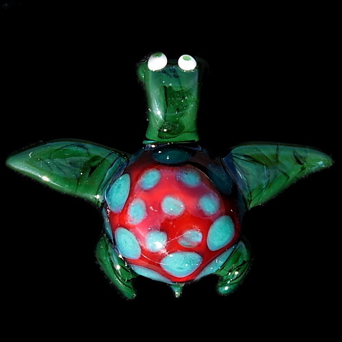 Aqua Cherry Sea Turtle