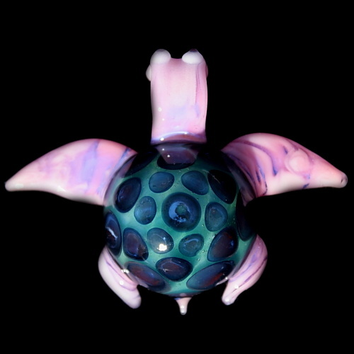 Aqua Purple Starburst Turtle
