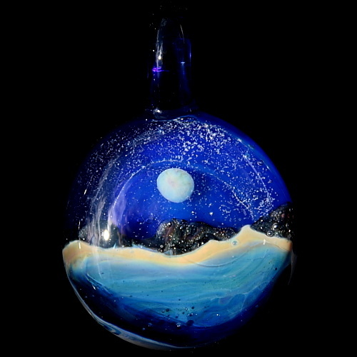 Midnight Ocean Scene