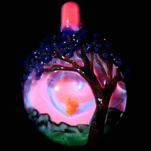 Hot Pink Sunset Tree