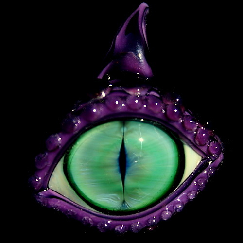 Glowing Green Dragon Eye