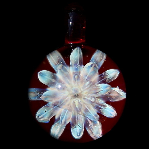 Silver Anemone over Garnet