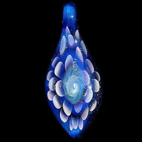 White Silver over Cobalt