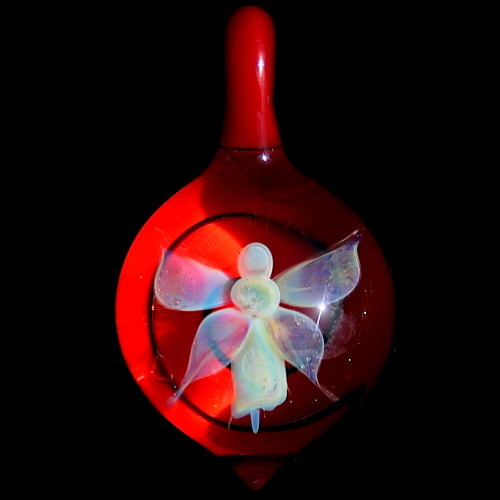 Fairy Over Bright Red