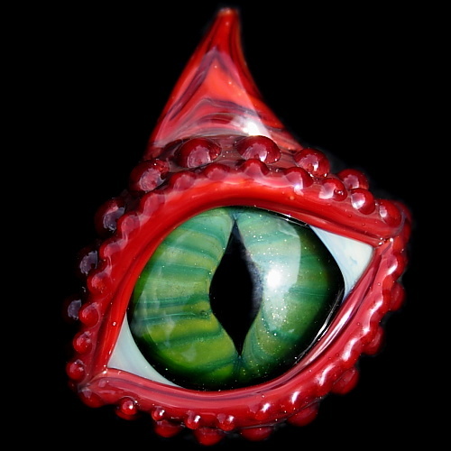 Green Sparkle Dragon Eye