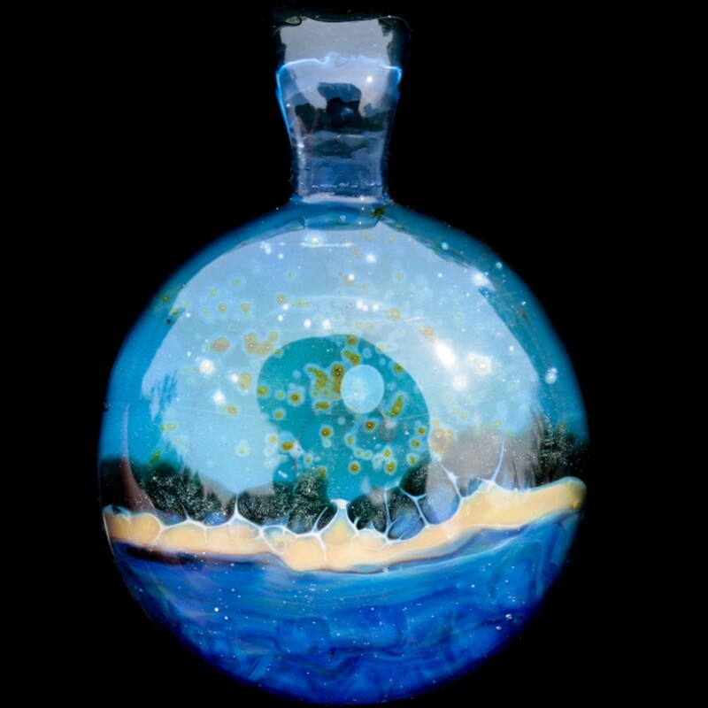 Midnight Ocean Scene