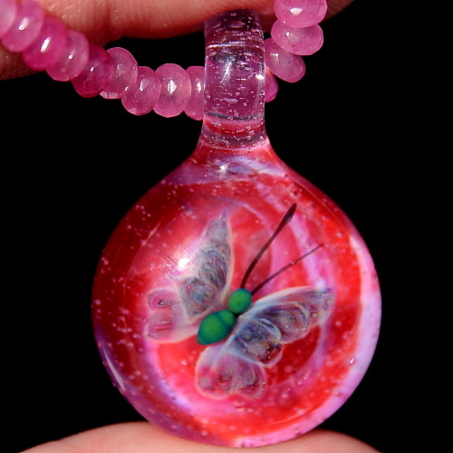 Butterfly Over Hot Pink