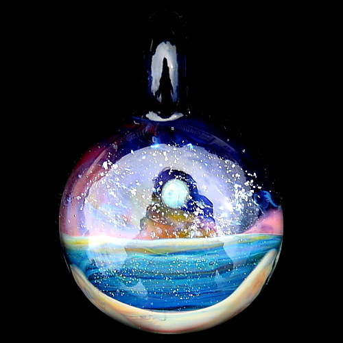 Cremorial Ocean Scene Pendant
