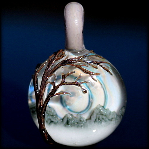 Snowy Winter Surface Tree