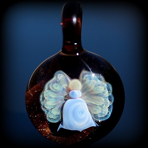 Angel over Copper Sparkle
