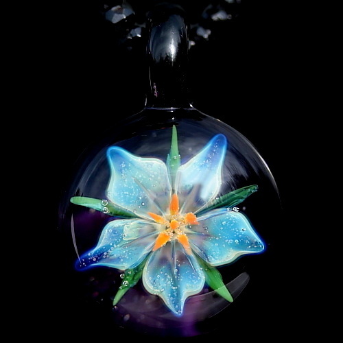 Silver Lily over Deep Purple