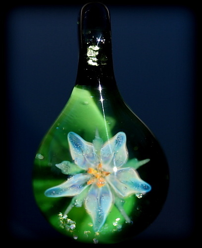Silver Lily over Emerald