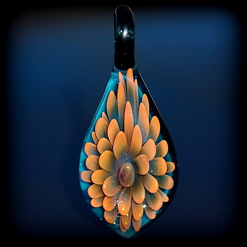 Bronze over Blue Sparkle