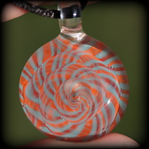 Orange and Aqua Coil