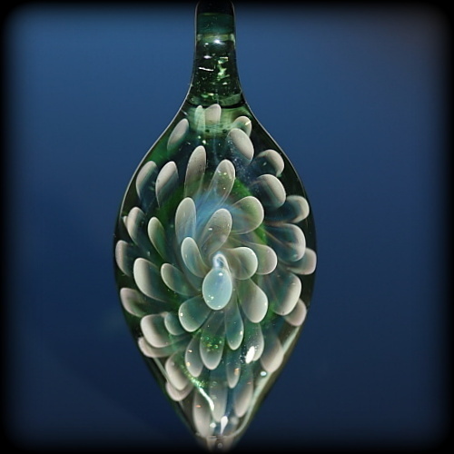 White Silver over Translucent Green